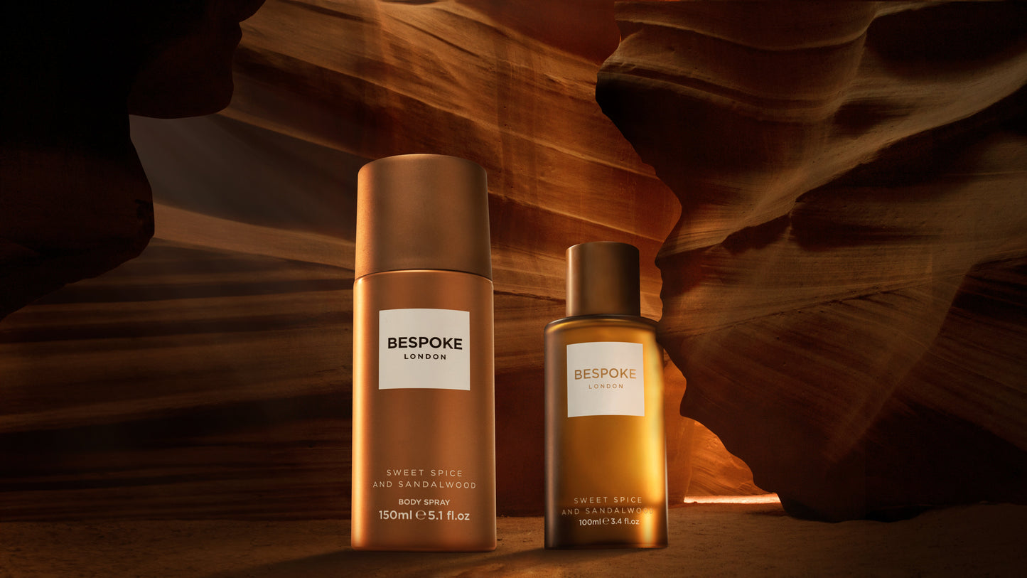 Bespoke Sweet spice & sandalwood body spray 150ml